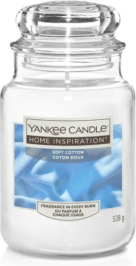 Yankee Candle Aromatic Candle Signature Jar with Soft Cotton Perfume 538gr