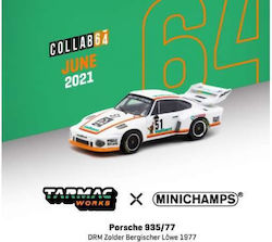 Tarmac Works Porsche Modeling Figure Car White in Scale 1:64