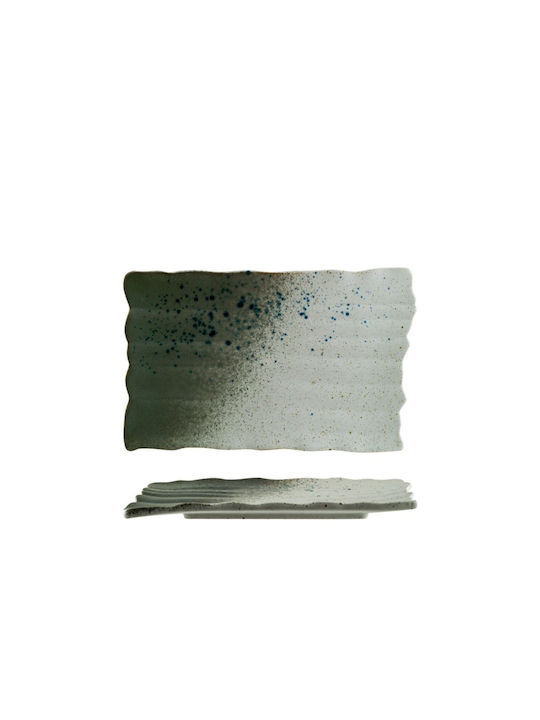 Bonna Serving Platter Oval made of Porcelain Gray 28x18.5cm
