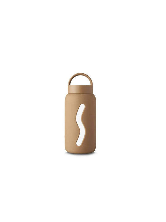 Muuki Water Bottle Plastic 500ml Brown