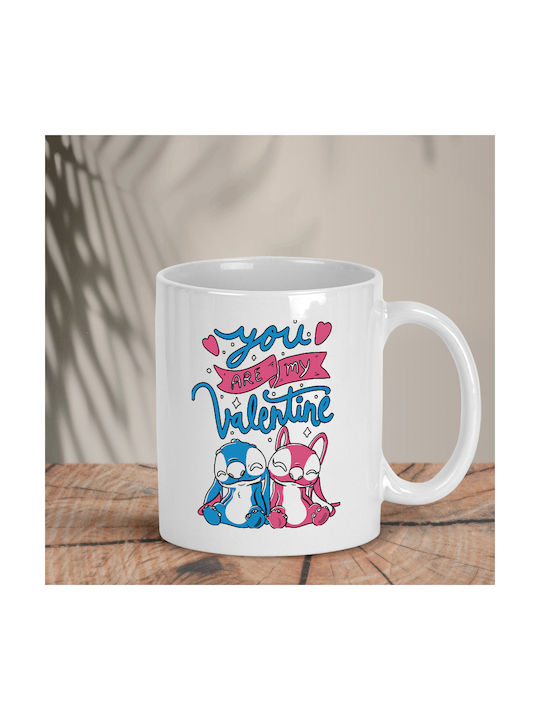 You Are My Valentine Becher Keramik Weiß