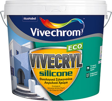 Vivechrom Vivecryl Silicone Plastik Farbe für Äußeres Verwendung Weiß 3Es