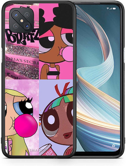 Smartfits Bubble Girls Back Cover Μωβ (Oppo Reno4 Z)