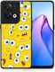 Smartfits Popart Sponge Back Cover Κίτρινο (Oppo Reno8)