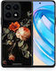 Smartfits Vintage Roses Back Cover Μαύρο (Honor X8a)