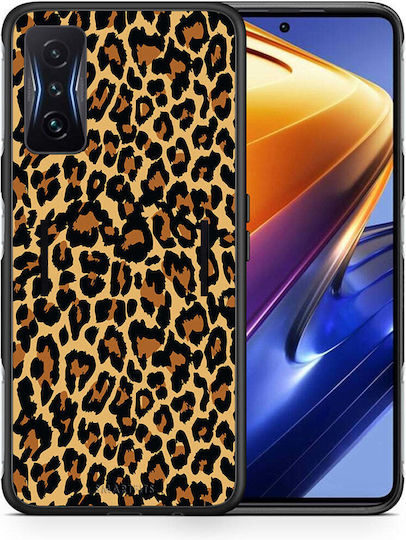 Smartfits Animal Leopard Back Cover Portocaliu (Poco F4 GT 5G)