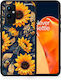 Smartfits Autumn Sunflowers Umschlag Rückseite Blau (OnePlus 9) 8558201143635_47172846747987