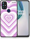 Smartfits Lilac Hearts Back Cover Λιλά (OnePlus Nord N10)