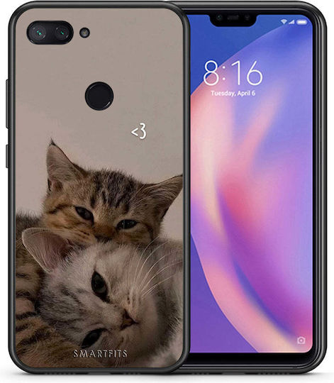 Smartfits Cats In Love Задна корица Бежов (Xiaomi Mi 8 Lite) 8559112257875_47176333984083