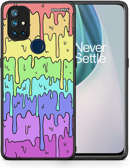Smartfits Melting Rainbow Umschlag Rückseite Mehrfarbig (OnePlus Nord N10)