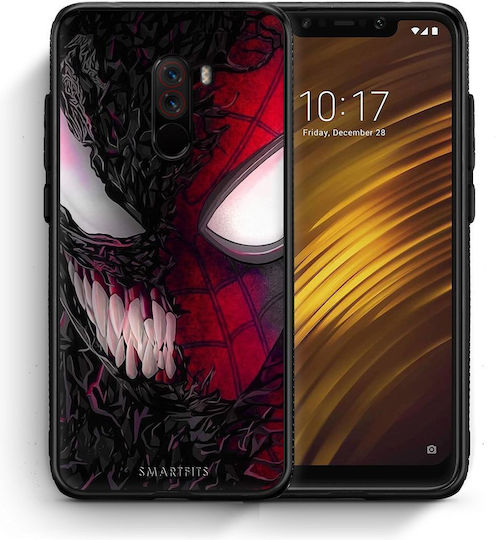 Smartfits Popart Spidervenom Back Cover Μαύρο (Pocophone F1)
