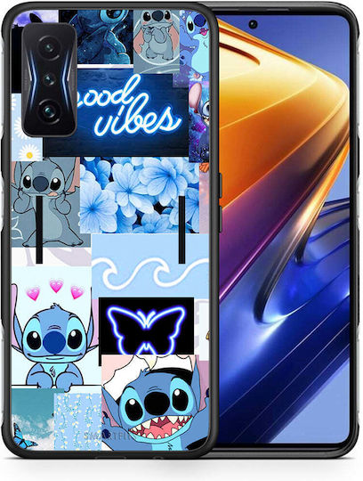 Smartfits Collage Good Vibes Umschlag Rückseite Blau (Poco F4 GT 5G) 7631332442267_43303501627547