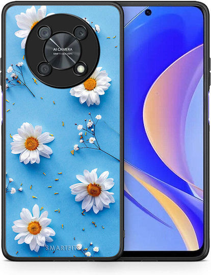 Smartfits Real Daisies Umschlag Rückseite Hellblau (Huawei Nova Y90) 7606901735579_43228907405467