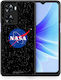 Smartfits Popart Nasa Back Cover Πλαστικό Μαύρο (Oppo A57 4G)