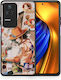 Smartfits Anime Collage Umschlag Rückseite Orange (Poco F4 5G) 7608541642907_43236612243611