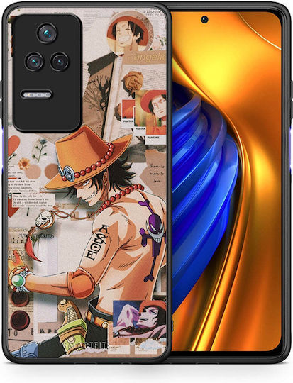 Smartfits Anime Collage Umschlag Rückseite Orange (Poco F4 5G) 7608541642907_43236612243611