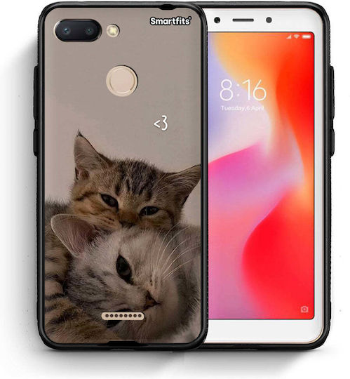 Smartfits Cats In Love Umschlag Rückseite Beige (Redmi 6)