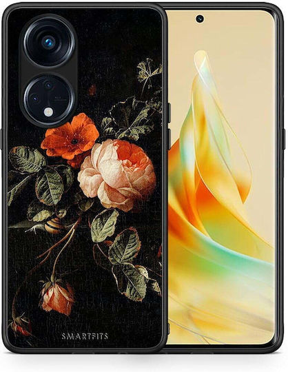Smartfits Vintage Roses Back Cover Μαύρο (Oppo Reno8T 5G, A1 Pro)