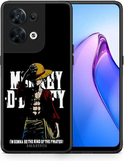 Smartfits Pirate King Umschlag Rückseite Schwarz (Oppo Reno8)