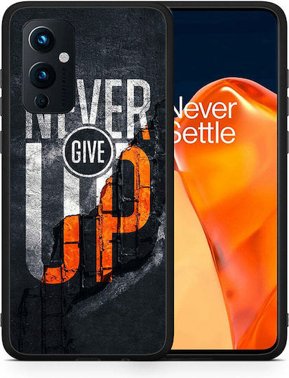 Smartfits Never Give Up Back Cover Negru (OnePlus 9)