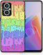 Smartfits Melting Rainbow Umschlag Rückseite Mehrfarbig (Oppo Reno7 Lite) A00_SM1-OP-RENO7LIT_MELTINGRAINB