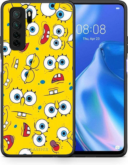 Smartfits Popart Sponge Back Cover Galben (Huawei P40 Lite 5G) 8428743688531_46697157165395