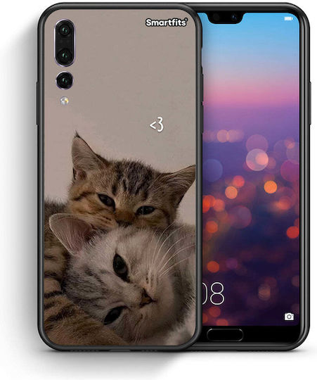 Smartfits Cats In Love Back Cover Beige (Huawei P20 Pro)