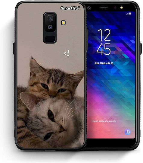 Smartfits Cats In Love Umschlag Rückseite Beige (Galaxy A6+ 2018) 8559111930195_47176333394259