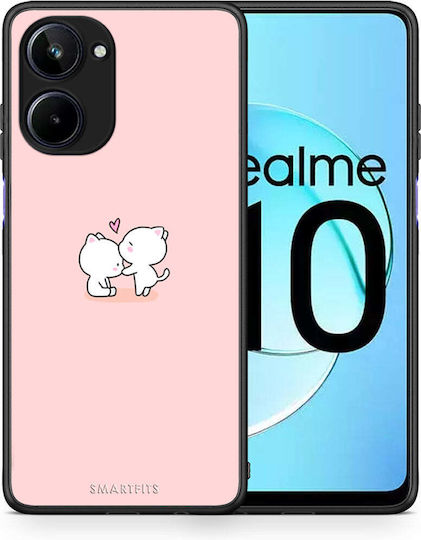 Smartfits Valentine Love Umschlag Rückseite Rosa (Realme 10)