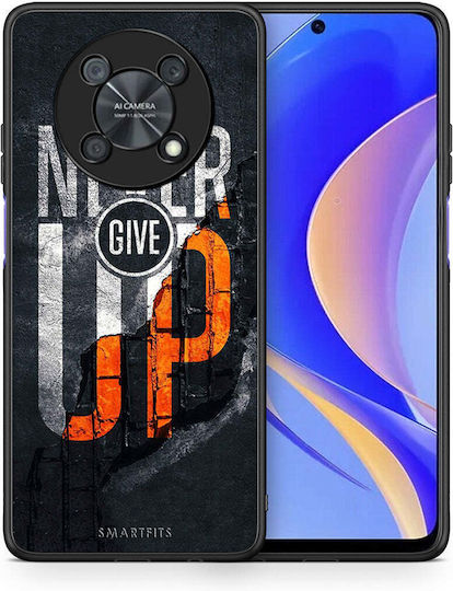 Smartfits Never Give Up Back Cover Μαύρο (Huawei Nova Y90)