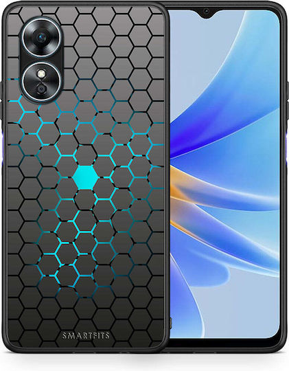 Smartfits Geometric Hexagonal Umschlag Rückseite Gray (Oppo A17) 8427175346515_46685693903187