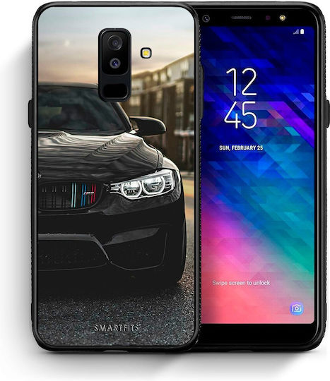 Smartfits Racing M3 Umschlag Rückseite Schwarz (Galaxy A6+ 2018)