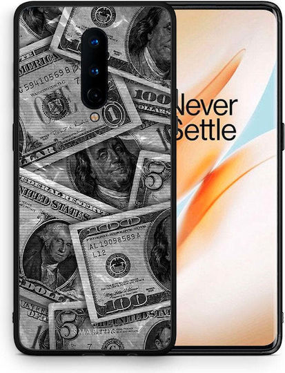 Smartfits Money Dollars Back Cover Gray (OnePlus 8)