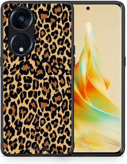 Smartfits Animal Leopard Back Cover Πορτοκαλί (Oppo Reno8T 5G, A1 Pro)