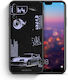 Smartfits Tokyo Drift Umschlag Rückseite Schwarz (Huawei P20 Pro)
