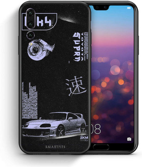 Smartfits Tokyo Drift Umschlag Rückseite Schwarz (Huawei P20 Pro)