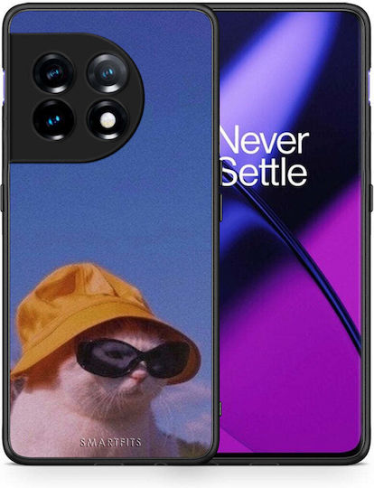 Smartfits Cat Diva Umschlag Rückseite Blau (OnePlus 11)