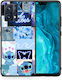 Smartfits Collage Good Vibes Umschlag Rückseite Blau (Realme 9 / 9 Pro+) A00_SM1-RL-9PRPLUS5G_COLLAGEGOOD