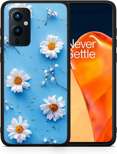 Smartfits Real Daisies Задна корица Светлосин (OnePlus 9) 7376603873435_42428443263131
