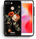 Smartfits Vintage Roses Umschlag Rückseite Schwarz (Redmi 6) 7172217438363_41405317185691
