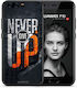 Smartfits Never Give Up Back Cover Μαύρο (Huawei P10)