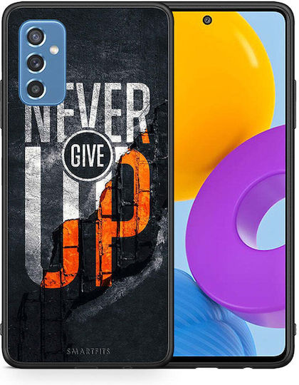 Smartfits Never Give Up Umschlag Rückseite Schwarz (Galaxy M52)