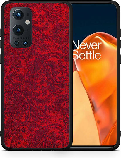 Smartfits Paisley Cashmere Задна корица Червен (OnePlus 9 Pro) 7175478182043_41416526135451