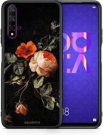 Smartfits Vintage Roses Задна корица Черен (Huawei Nova 5T / Honor 20 / Honor 20) 7172223369371_41405324394651