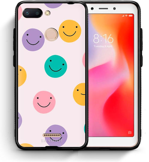 Smartfits Smiley Faces Back Cover Πολύχρωμο (Redmi 6)