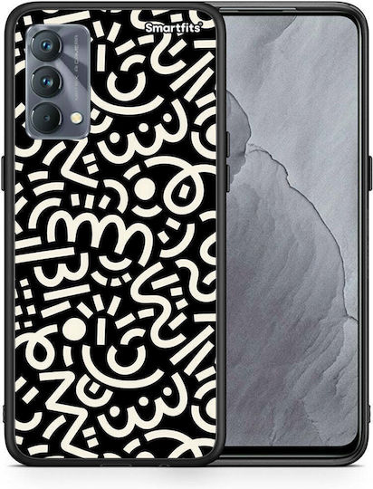 Smartfits Doodle Art Umschlag Rückseite Schwarz (Realme GT Master) 8559141421395_47176435269971
