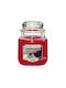 Yankee Candle Scented Candle Jar with Scent Cherry Vanilla Burgundy 340gr 1pcs