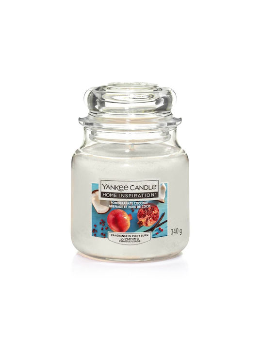 Yankee Candle Scented Candle Jar with Scent Pomegranate Coconut Red 340gr 1pcs