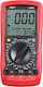 Tele Digital Multimeter with Buzzer with AC / DC / Resistance / Capacitance / Temperature Measurement 38965