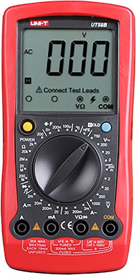 Tele Digital Multimeter with Buzzer with AC / DC / Resistance / Capacitance / Temperature Measurement 38965